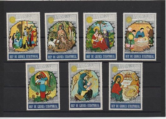 COLECCION SELLOS GUINEA ECUATORIAL DEL AÑO 1974